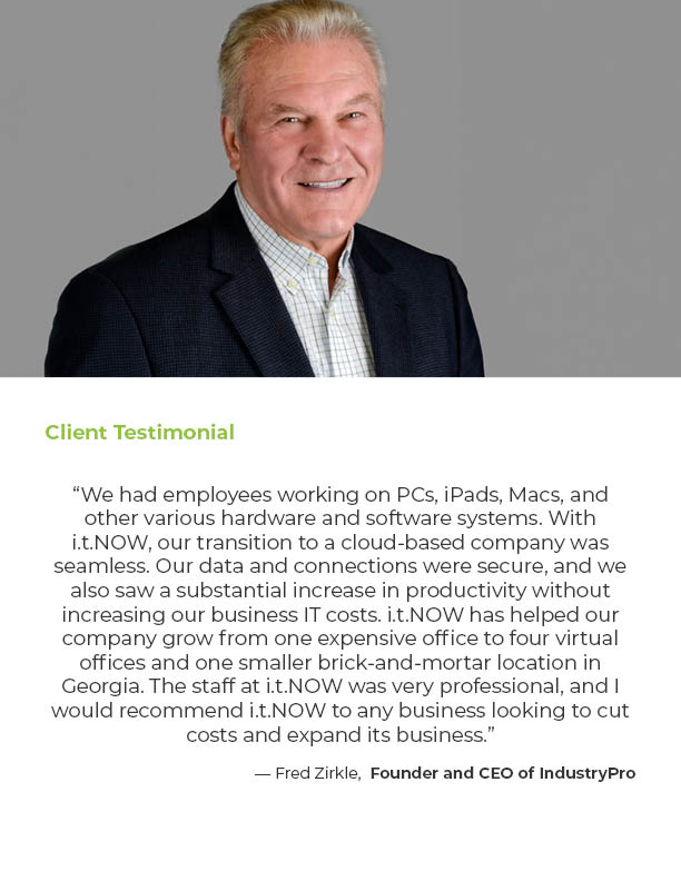 IndustryPro client testimonial