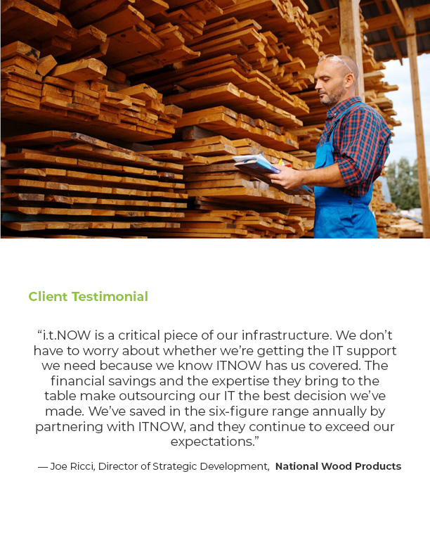 National Wood Products client testimonial